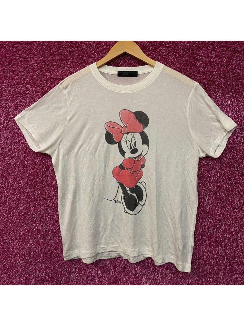 Junk Food Disney Minnie Mouse Cute Graphic Women's Tissue Tee Large